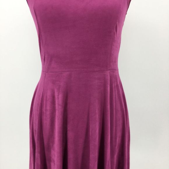 Mink Pink Faux Suede Dress Women's Size Medium EUC Mauve Fuschia - Picture 9 of 12